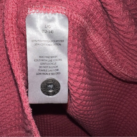 Beachlunchlounge Women’s Pink Waffle Knit Sweater Size L - Picture 3 of 4